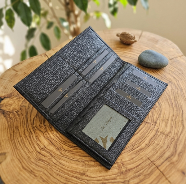 Grande %100 Hakiki Deri Unisex Çek Cüzdanı 1361