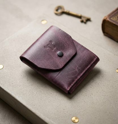 Hakiki Deri Minimalist Trend Model Para Koymalı Cüzdan
