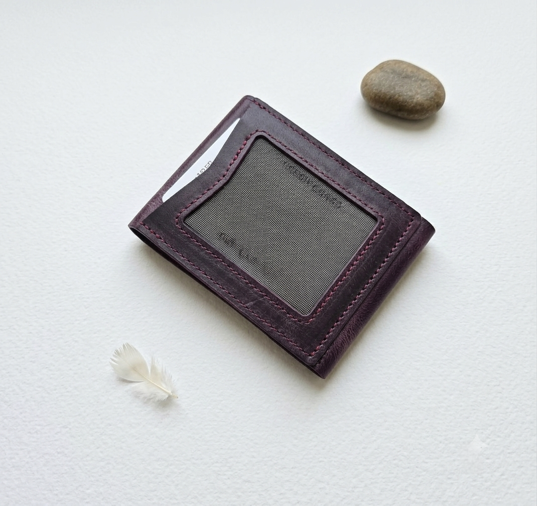 Hakiki Deri Minimalist Trend Model Para Koymalı Cüzdan