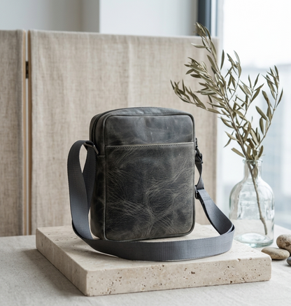 Grande 4293 %100 Hakiki Deri Erkek Omuz Askılı Çapraz Çanta