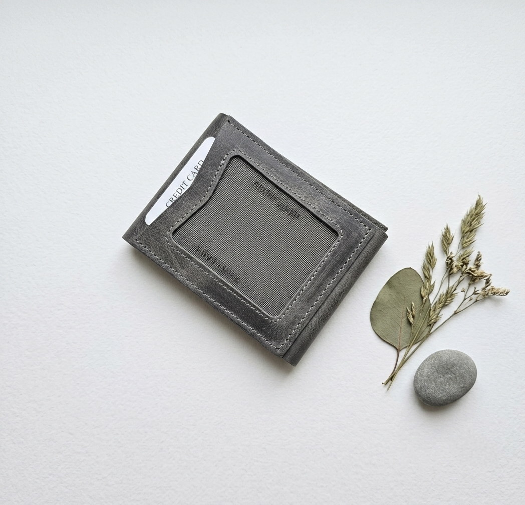 Hakiki Deri Minimalist Trend Model Para Koymalı Cüzdan