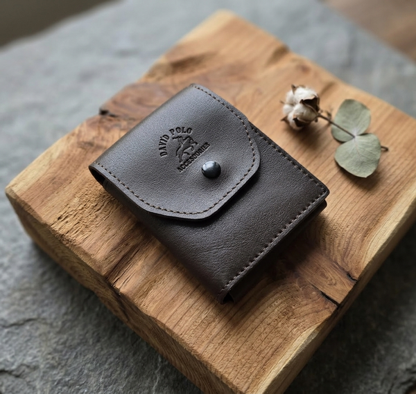 David Polo Yeni Minimalist Tasarım Trend Model Kağıt Para Bölmeli Kredi Kartlık ve Cüzdan