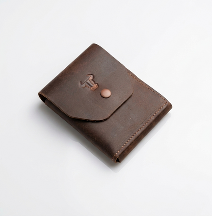 Hakiki Deri Minimalist Trend Model Para Koymalı Cüzdan