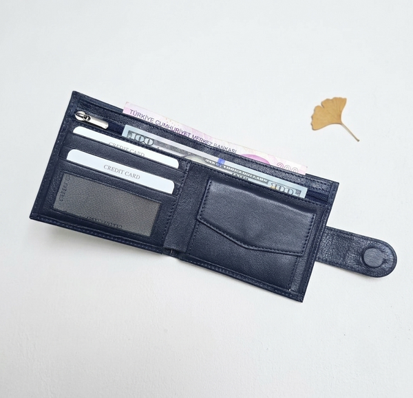Toro Nero %100 Hakiki Deri Bozuk Paralı Fermuarlı Erkek Cüzdan