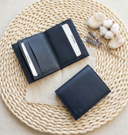 Toro Nero %100 Hakiki Deri Minimalist Dikey Küçük Model Kredi Kartlık Ve Cüzdan