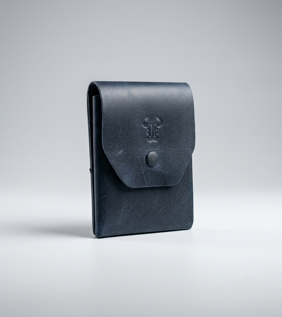 Hakiki Deri Minimalist Trend Model Para Koymalı Cüzdan
