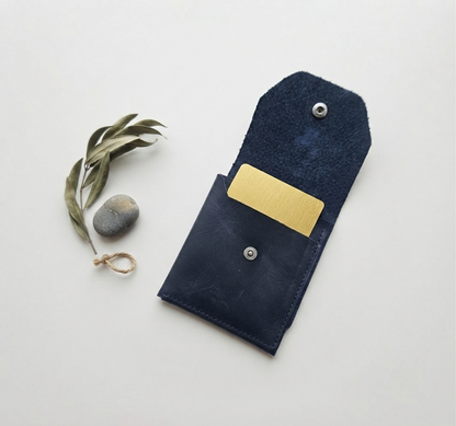 Hakiki Deri Minimalist Trend Model Para Koymalı Cüzdan