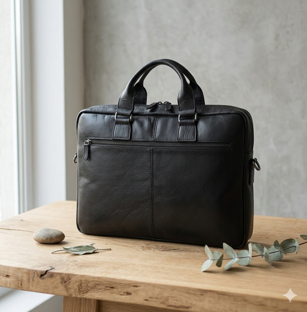 Grande 6876 %100 Hakiki Deri Unisex Laptop Ve Evrak El Çantası