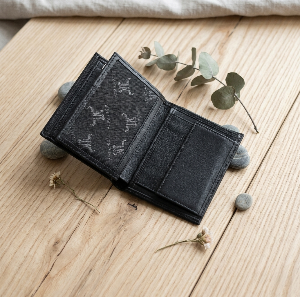 Toro Nero %100 Hakiki Deri Orta Boy Dikey Model Bozuk Para Koymalı Erkek Cüzdan