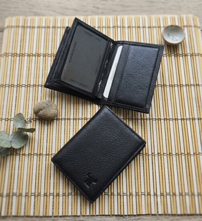 Toro Nero %100 Hakiki Deri Minimalist Dikey Küçük Model Kredi Kartlık Ve Cüzdan