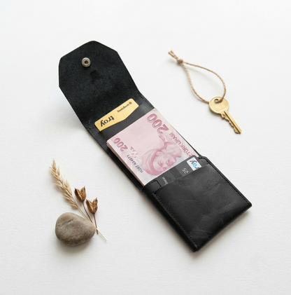 Hakiki Deri Minimalist Trend Model Para Koymalı Cüzdan