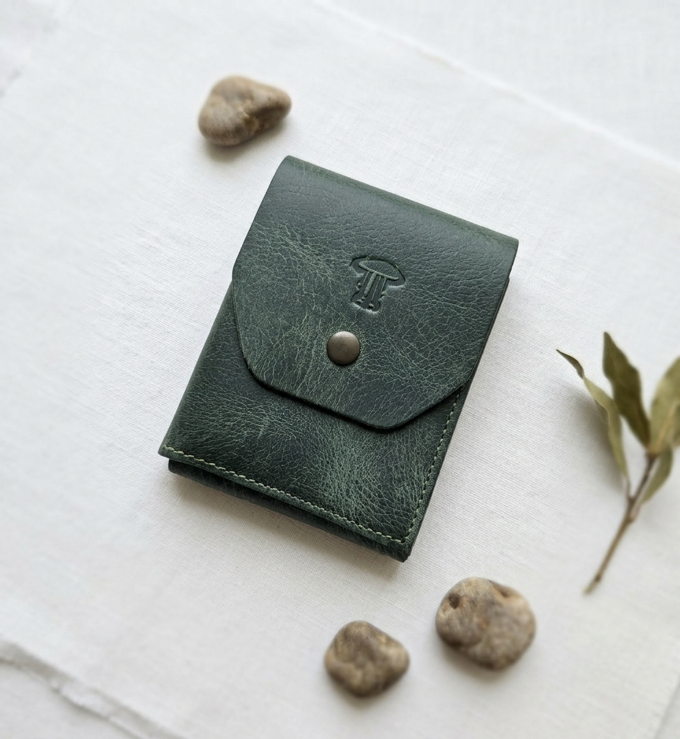 Hakiki Deri Minimalist Trend Model Para Koymalı Cüzdan